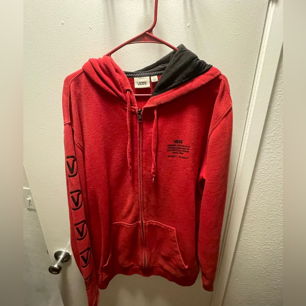 Vans zip up sweater